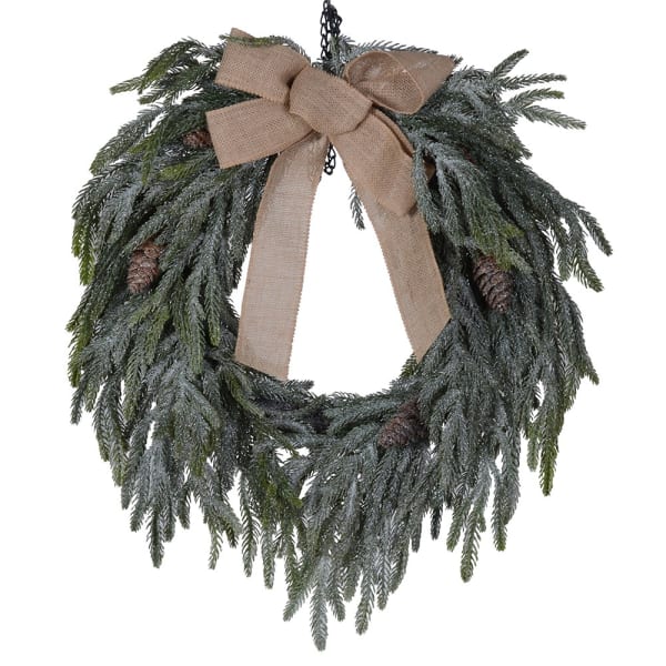 Soft Pine Wreath Bow