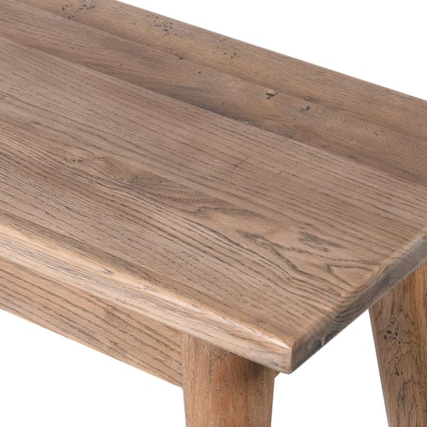 Oak Tapered Leg Bench