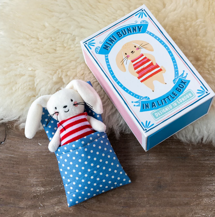 Mini Bunny In A Little Box - Soft Toy