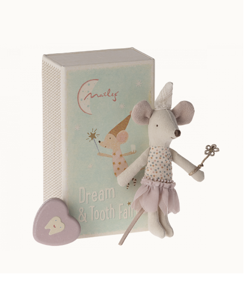 Maileg Tooth Fairy Mouse - Little Sister in Matchbox