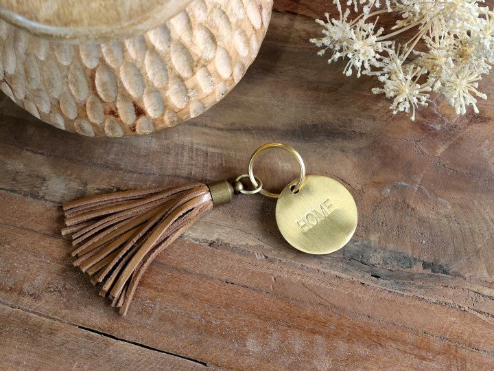 Keychain in Leather - Home