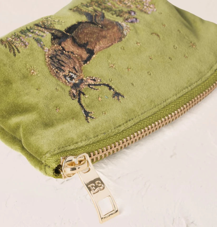 Elizabeth Scarlett Pistachio Velvet Coin Purse - Highland Romance