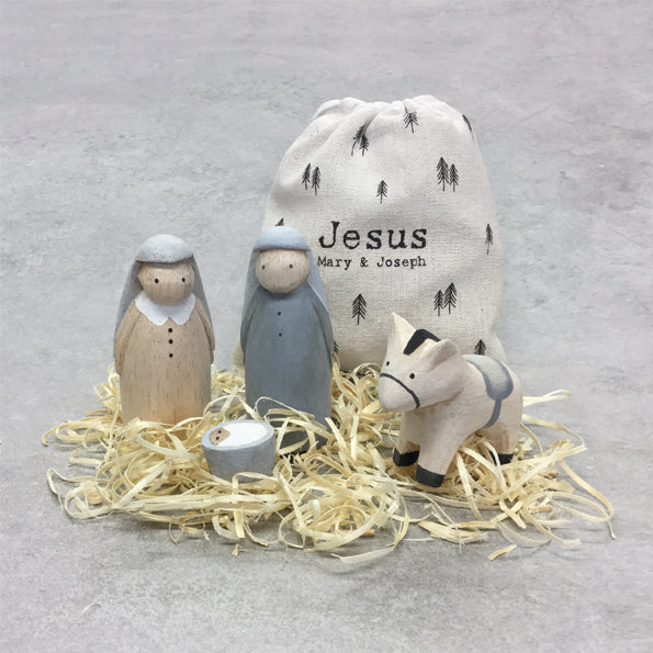 East of India Jesus, Mary and Joseph Bag