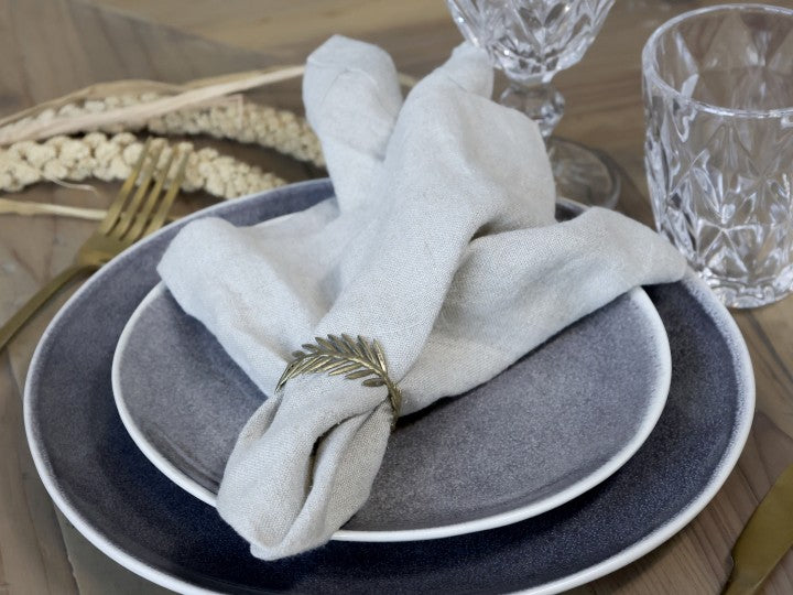 Napkin Ring with Leaf