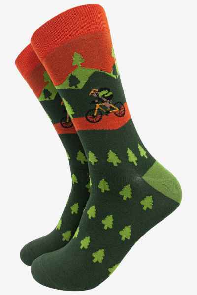 Men's Bamboo Socks Gift Box - Mountain Biking
