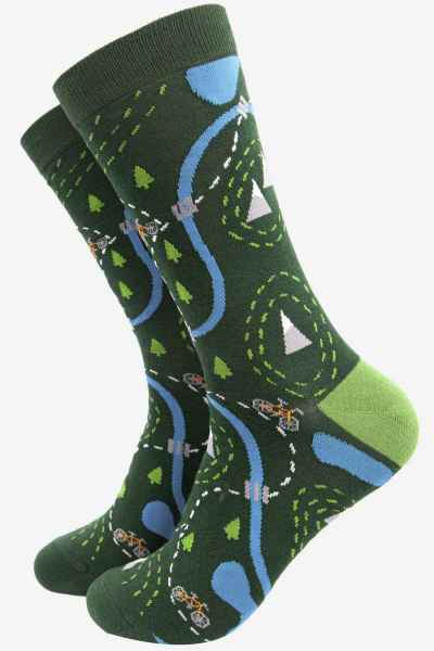 Men's Bamboo Socks Gift Box - Mountain Biking