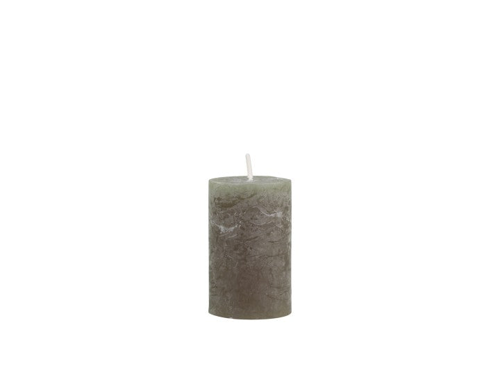 Macon Pillar Candle Rustic - Olive