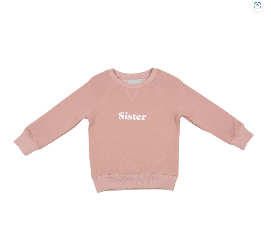 Bob and Blossom Faded Blush Sister Sweatshirt