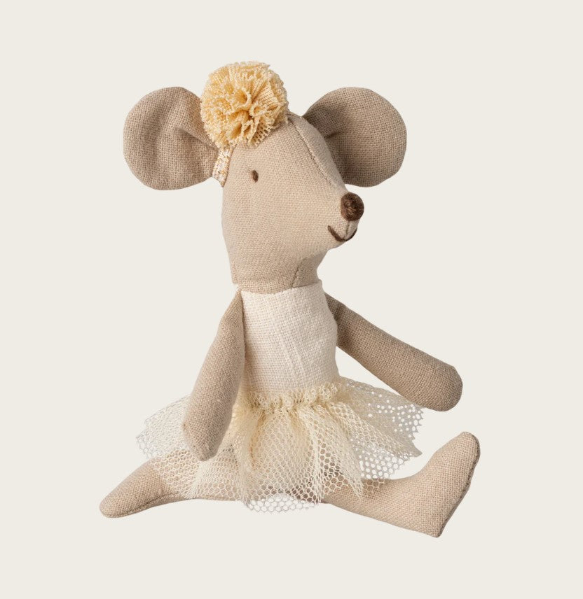 Maileg Ballerina Mouse - Little Sister Off White