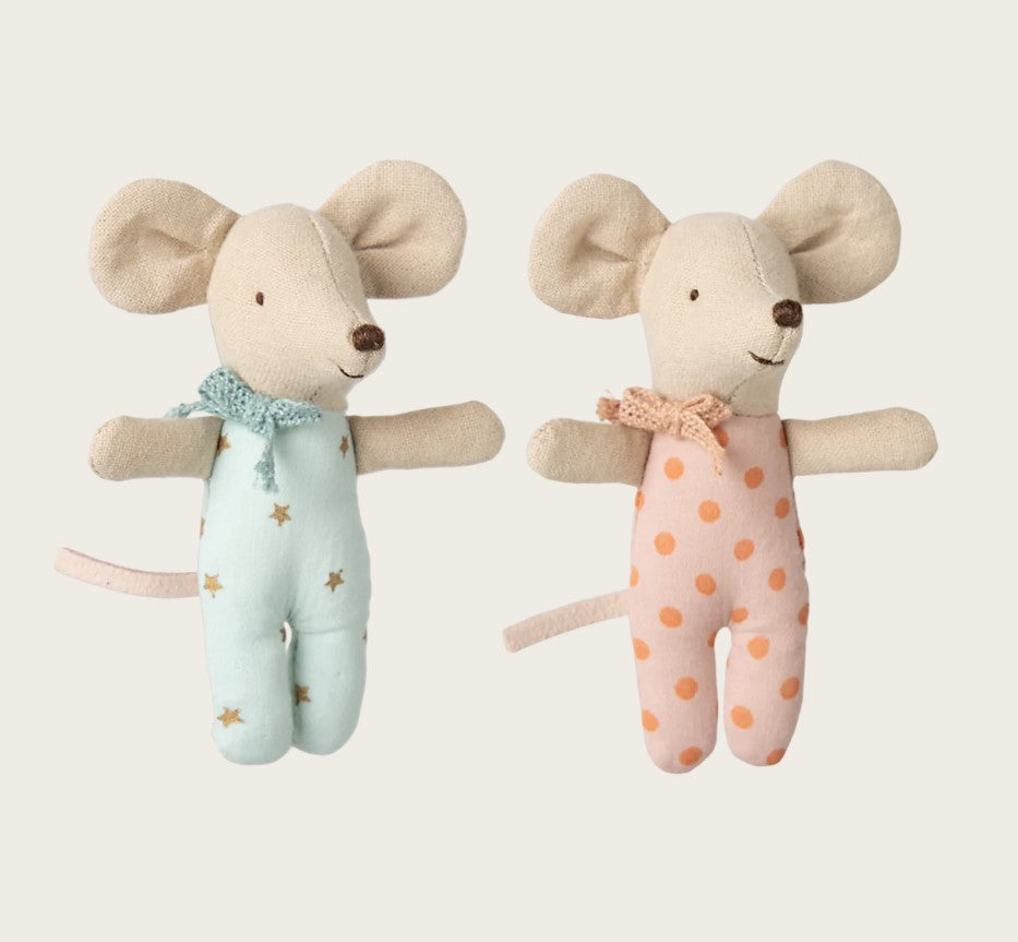 Maileg Twin Baby Mice In Matchbox