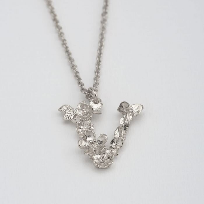Alex Monroe Alphabet necklace Silver A-Z