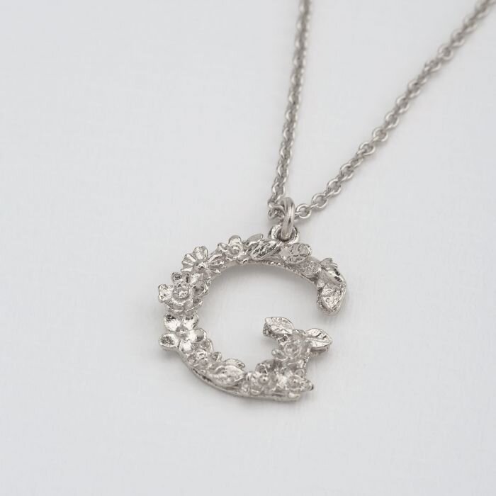 Alex Monroe Alphabet necklace Silver A-Z