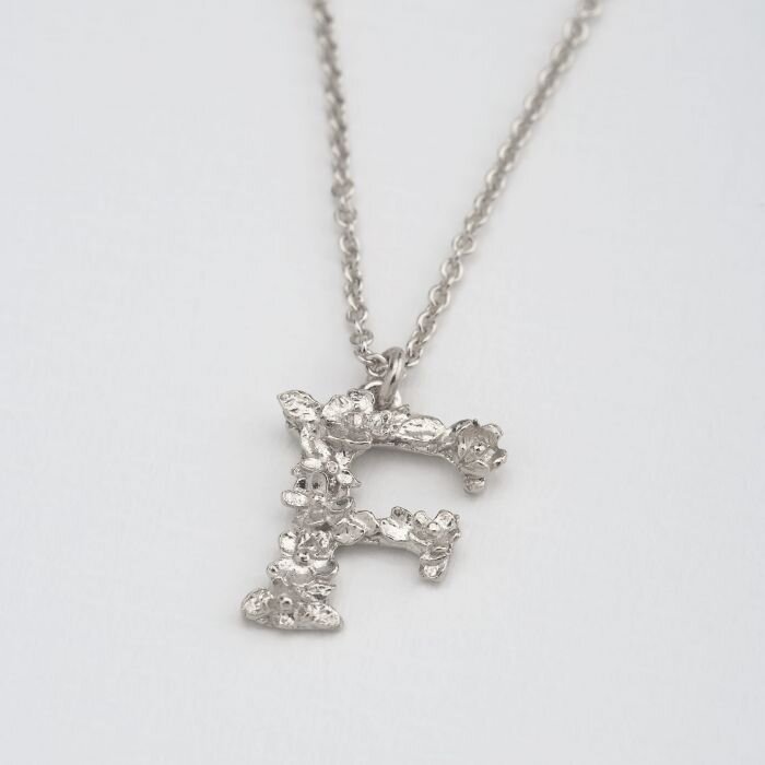 Alex Monroe Alphabet necklace Silver A-Z