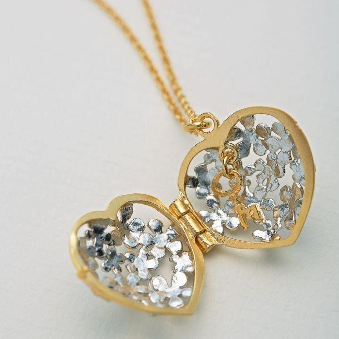 Alex Monroe Posy Bloom Bee Heart Locket