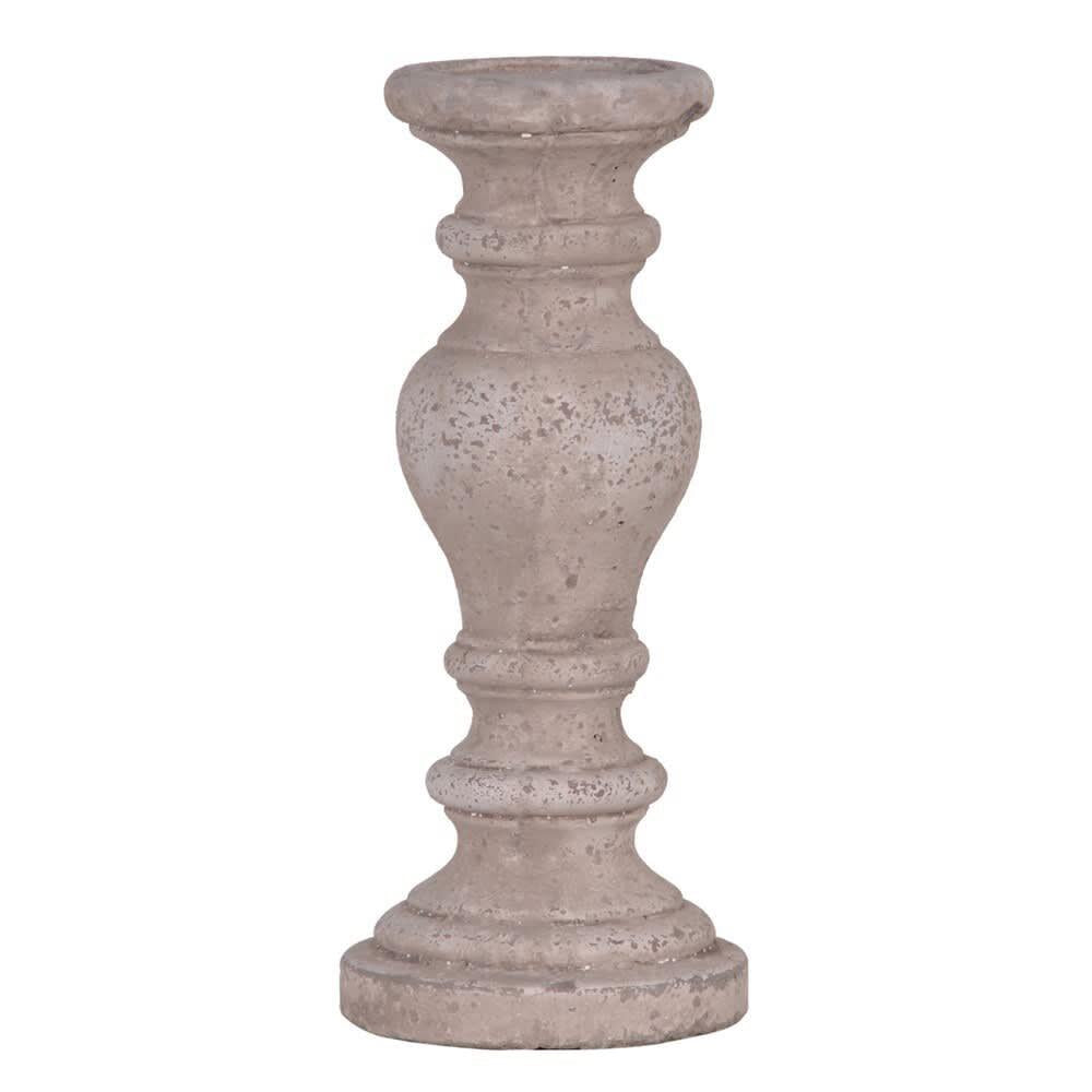 Stone Bulbous Candle Holder