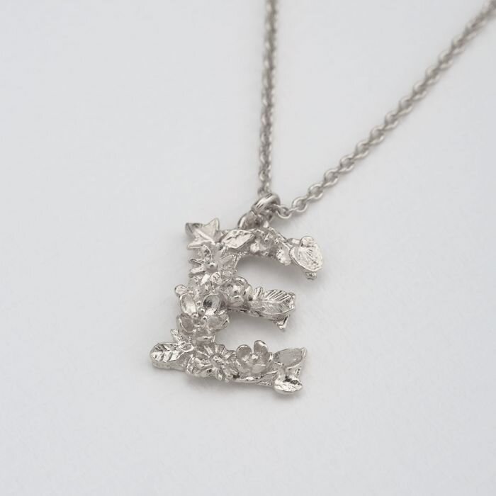 Alex Monroe Alphabet necklace Silver A-Z