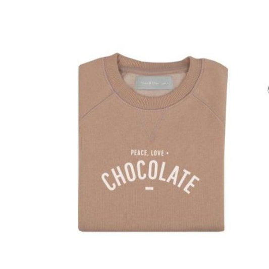 Bob & Blossom Peace, Love and Chocolate Sweatshirt Milkshake