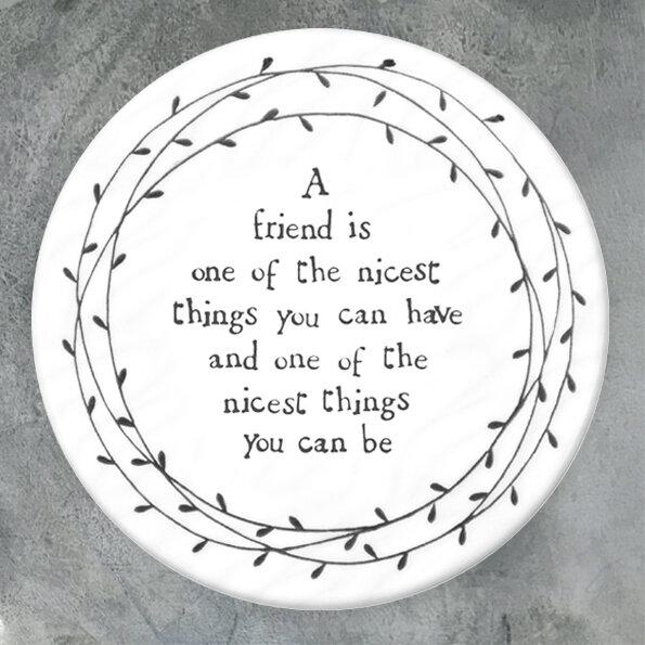 East Of India Nicest Friend Coaster