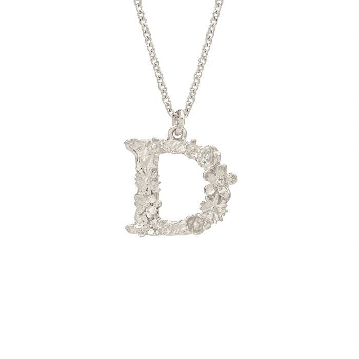 Alex Monroe Alphabet necklace Silver A-Z