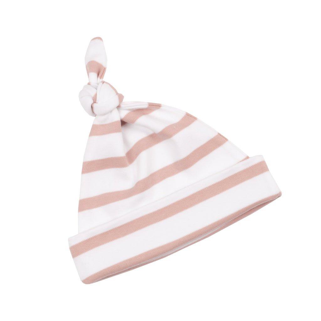 Bob & Blossom Pink and White Breton Striped Hat