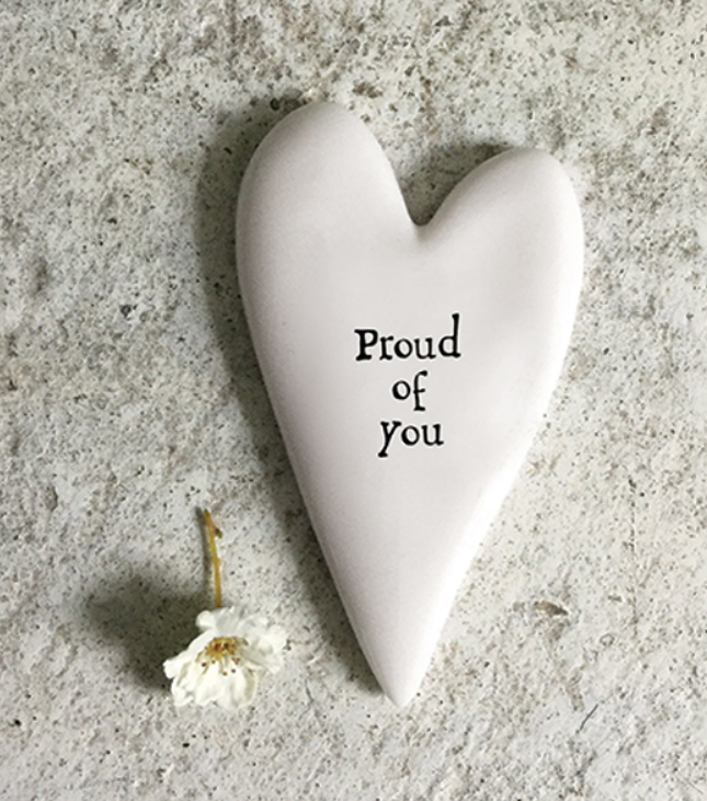 East of India Tiny Heart Token Proud of You