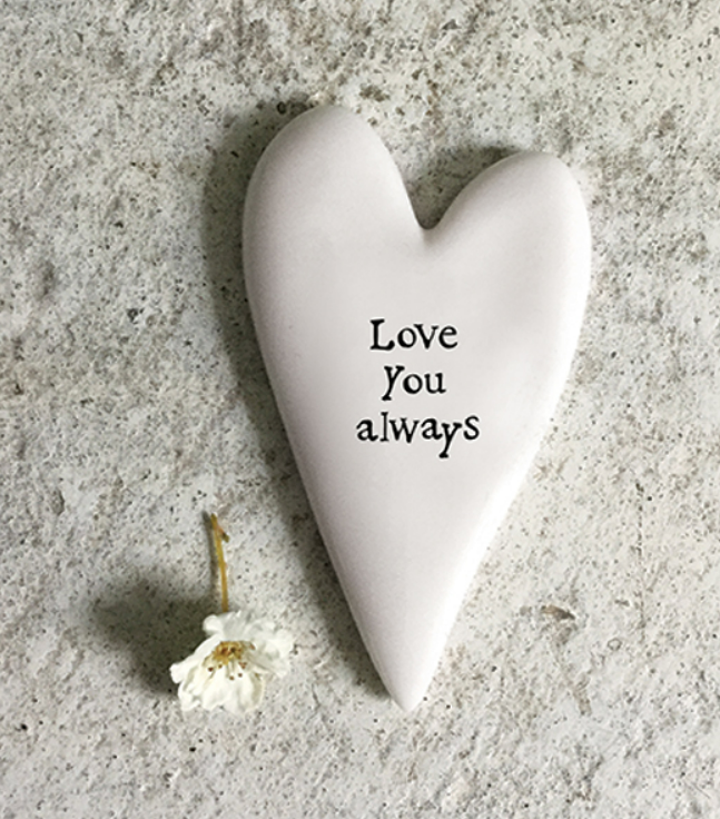 East of India Tiny Heart Token Love You Always