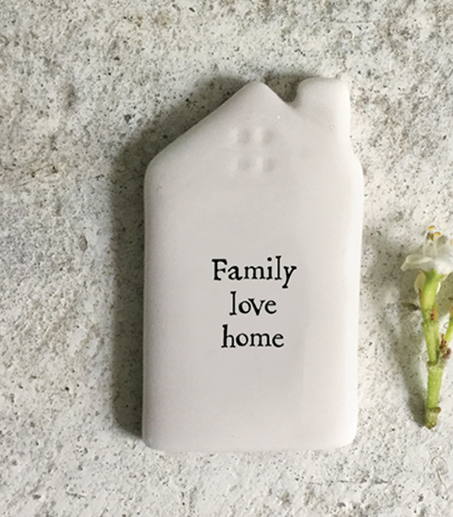 East of India Tiny House Token Family Love home