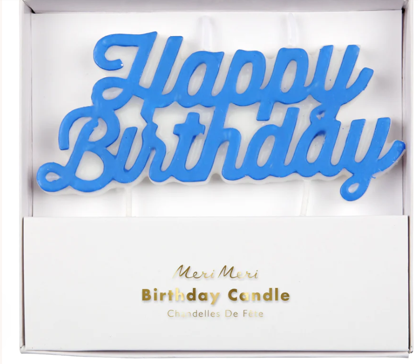 Meri Meri Happy Birthday Candle