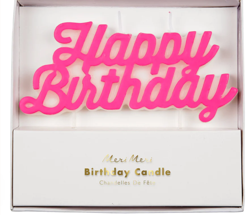 Meri Meri Happy Birthday Candle
