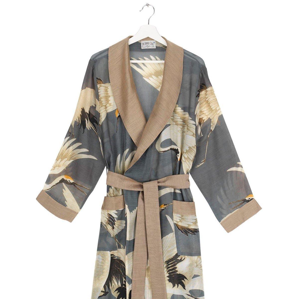 One Hundred Stars Stork Slate Grey Gown