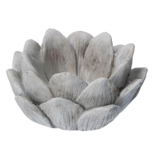 Stone Effect Water Lily Ornament