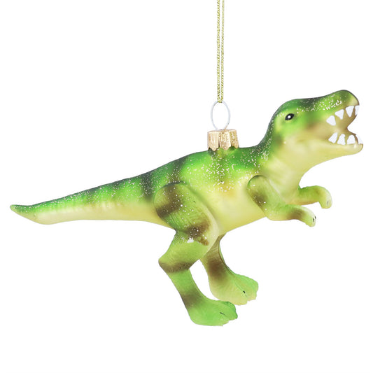 Gisela Graham Glass T-Rex Decoration