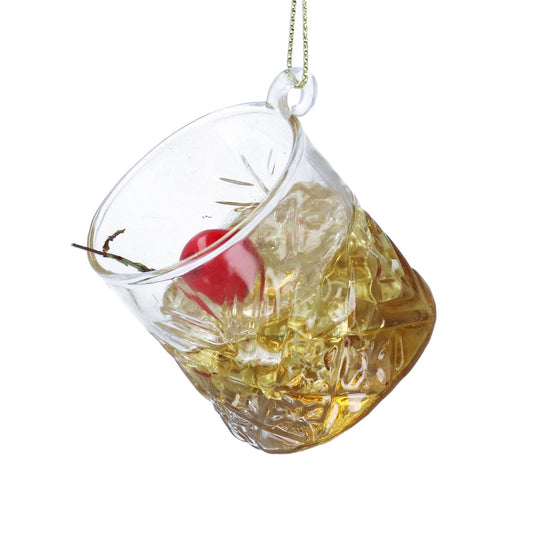 Gisela Graham Glass Whiskey Sour Decoration