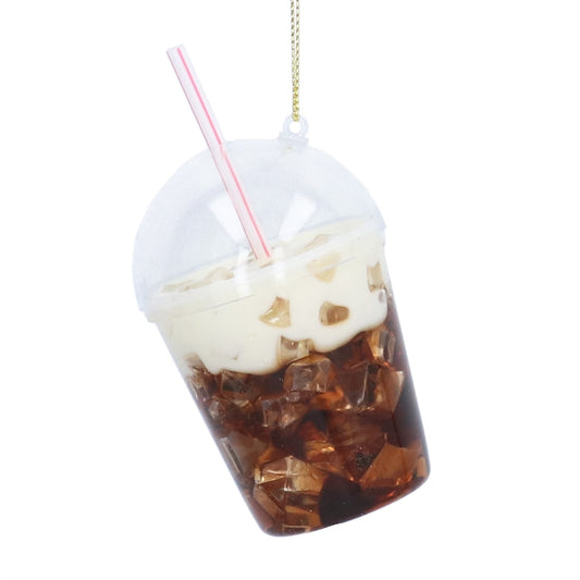Gisela Graham Glass Decoration - Iced Latte