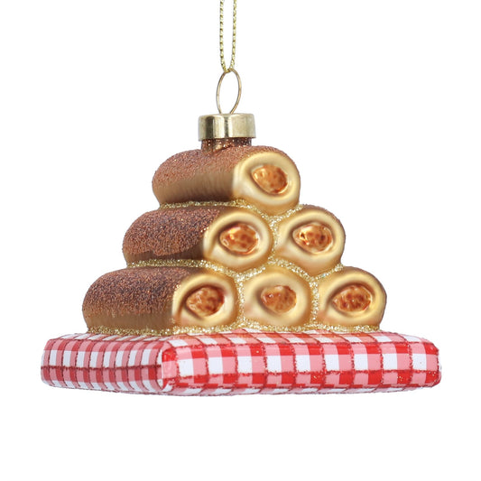 Gisela Graham Glass Shape - Sausage Rolls