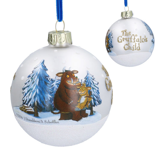 Gisela Graham Glass Ball - Gruffalo and Gruffalo's Child