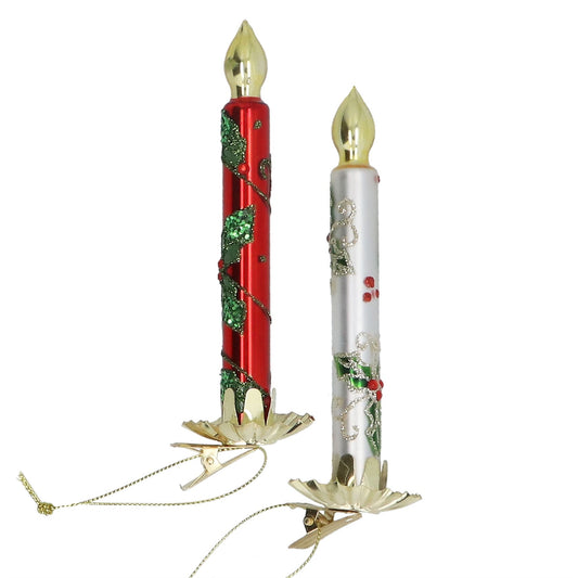 Gisela Graham Glass Shape Clip-on Candle