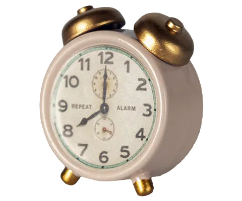 Maileg Alarm Clock Mouse - Powder