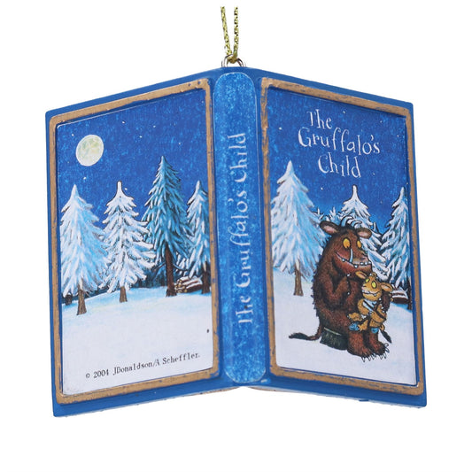 Gisela Graham Resin Open Book Decoration - 6cm Gruffalo and Gruffalo's Child