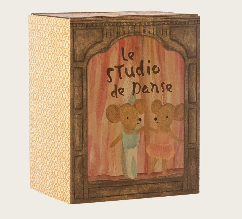 Maileg Ballet Mice in Dance Studio - Little Sister & Brother