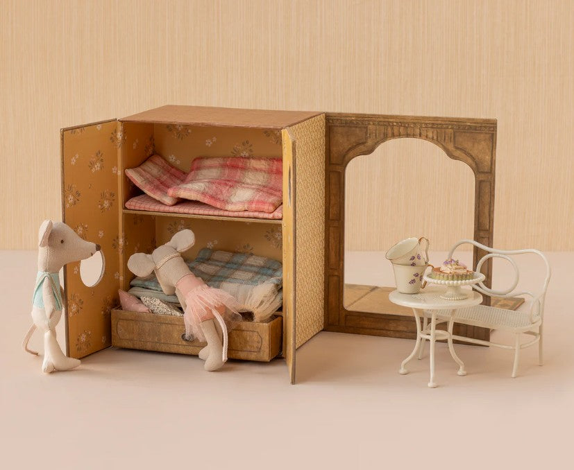 Maileg Ballet Mice in Dance Studio - Little Sister & Brother
