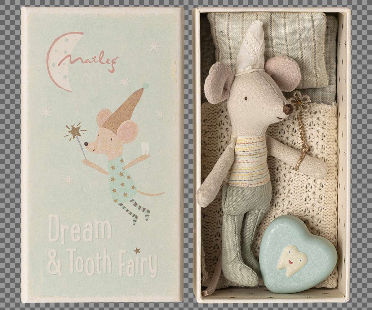 Maileg Tooth Fairy Mouse - Little Brother in Matchbox