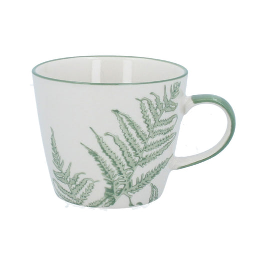 Gisela Graham Green Fern Stoneware Mug