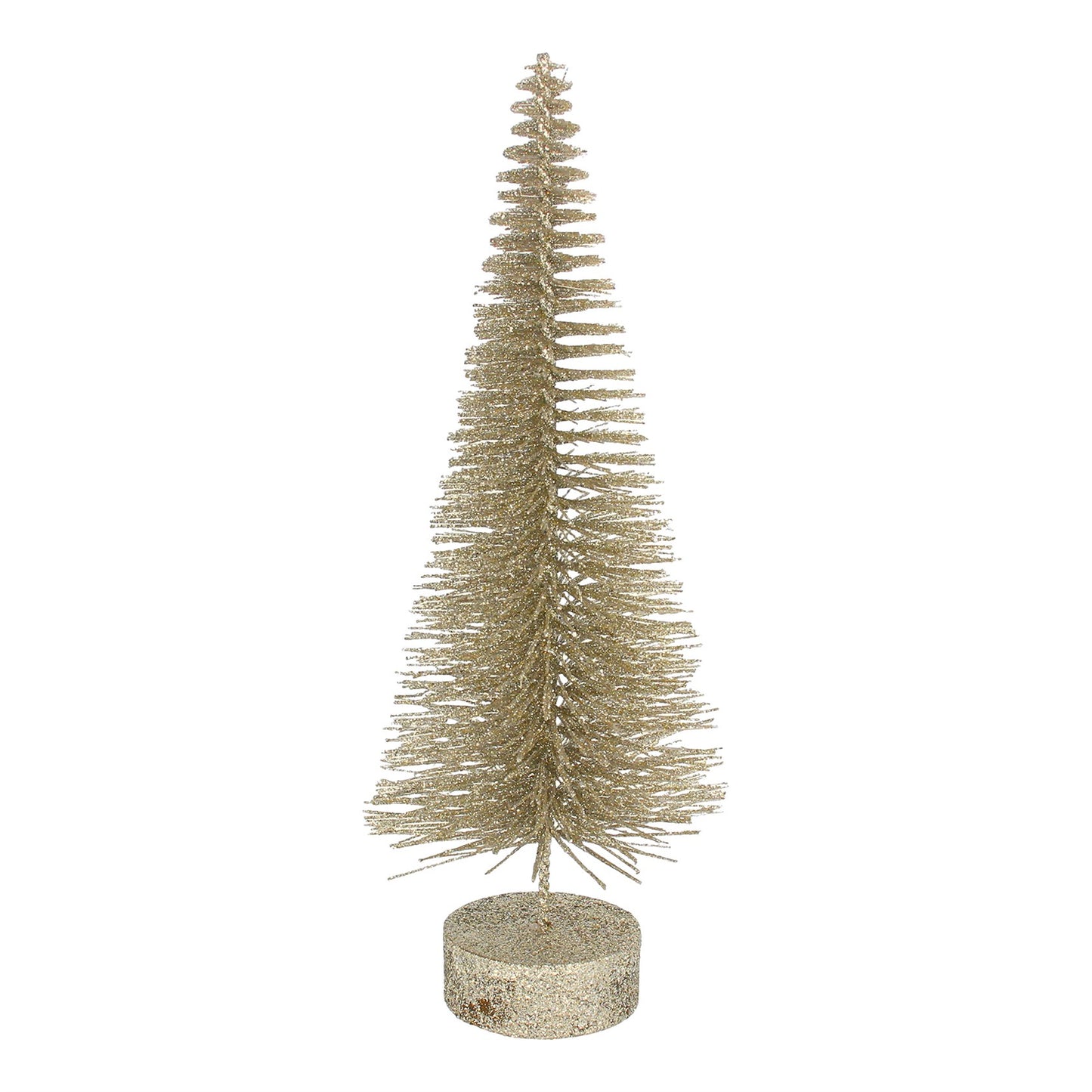 Gisela Graham Pale Gold Bristle Christmas Tree Ornament