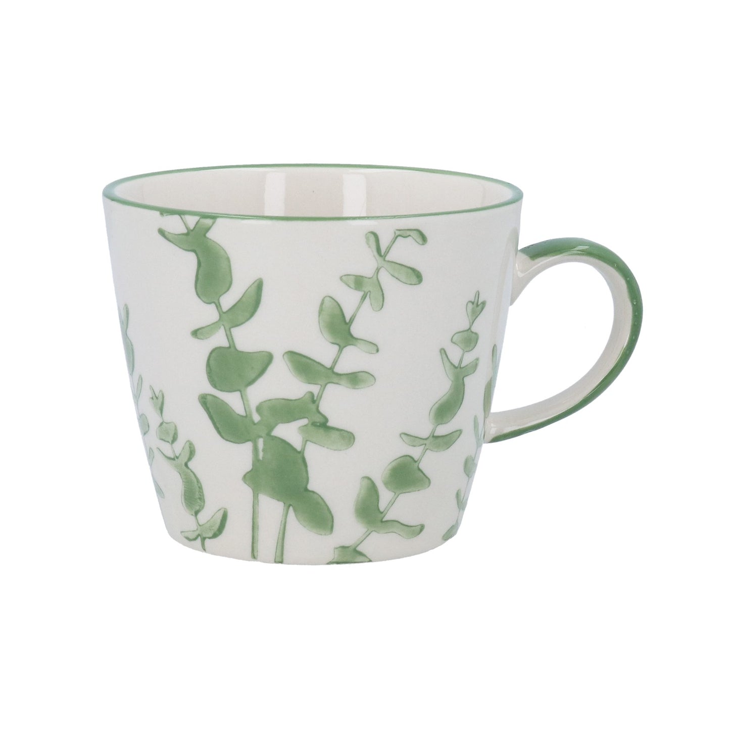 Gisela Graham Green Eucalyptus Stoneware Mug