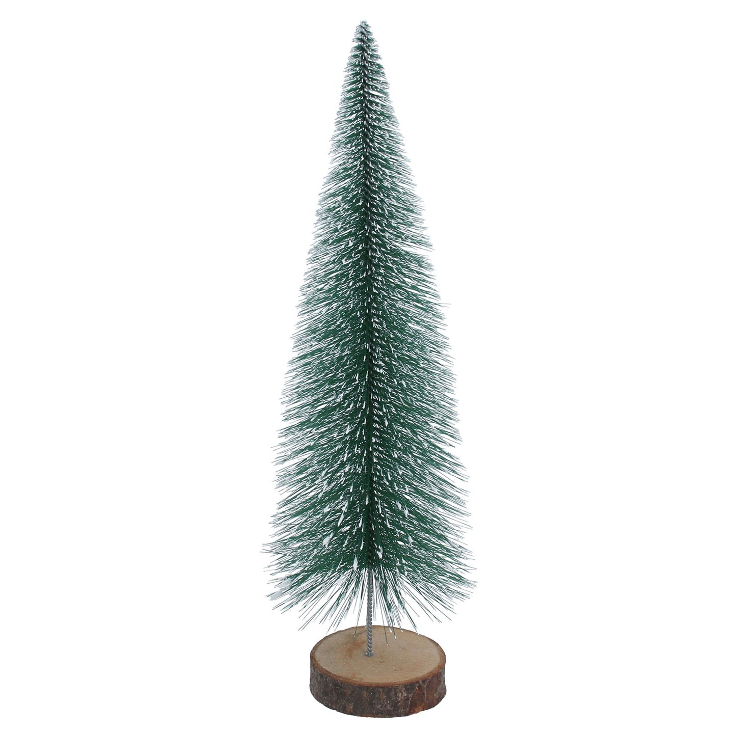 Gisela Graham Snowy Green Bristle Effect Tree