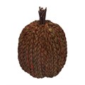 Cornhusk Pumpkin Ornament - Brown