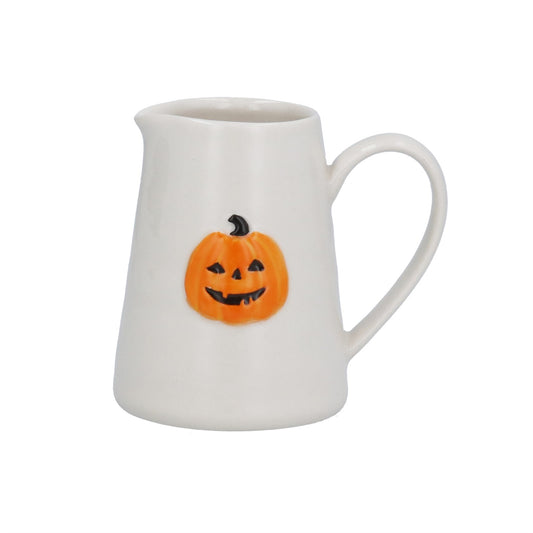 Gisela Graham Stoneware Mini Jug - Pumpkin Face