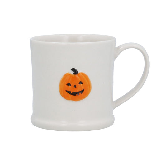 Gisela Graham Stoneware Mini Mug - Pumpkin Face