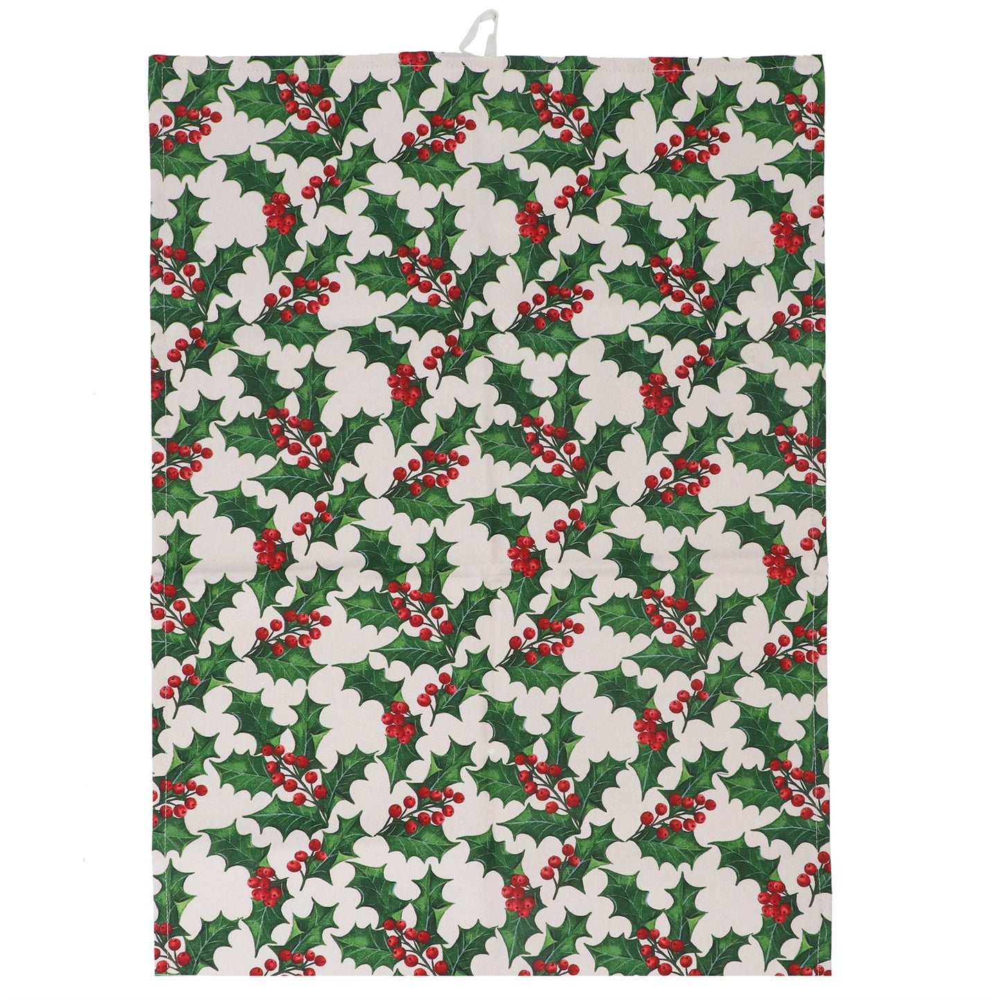 Gisela Graham Holly Cotton Tea Towel